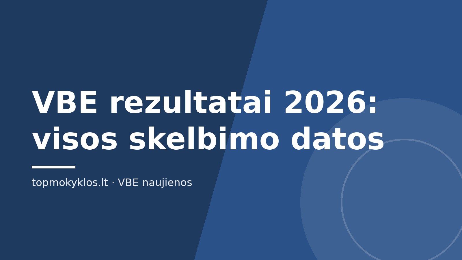 VBE rezultatai 2026: kada skelbiami ir ką daryti juos gavus